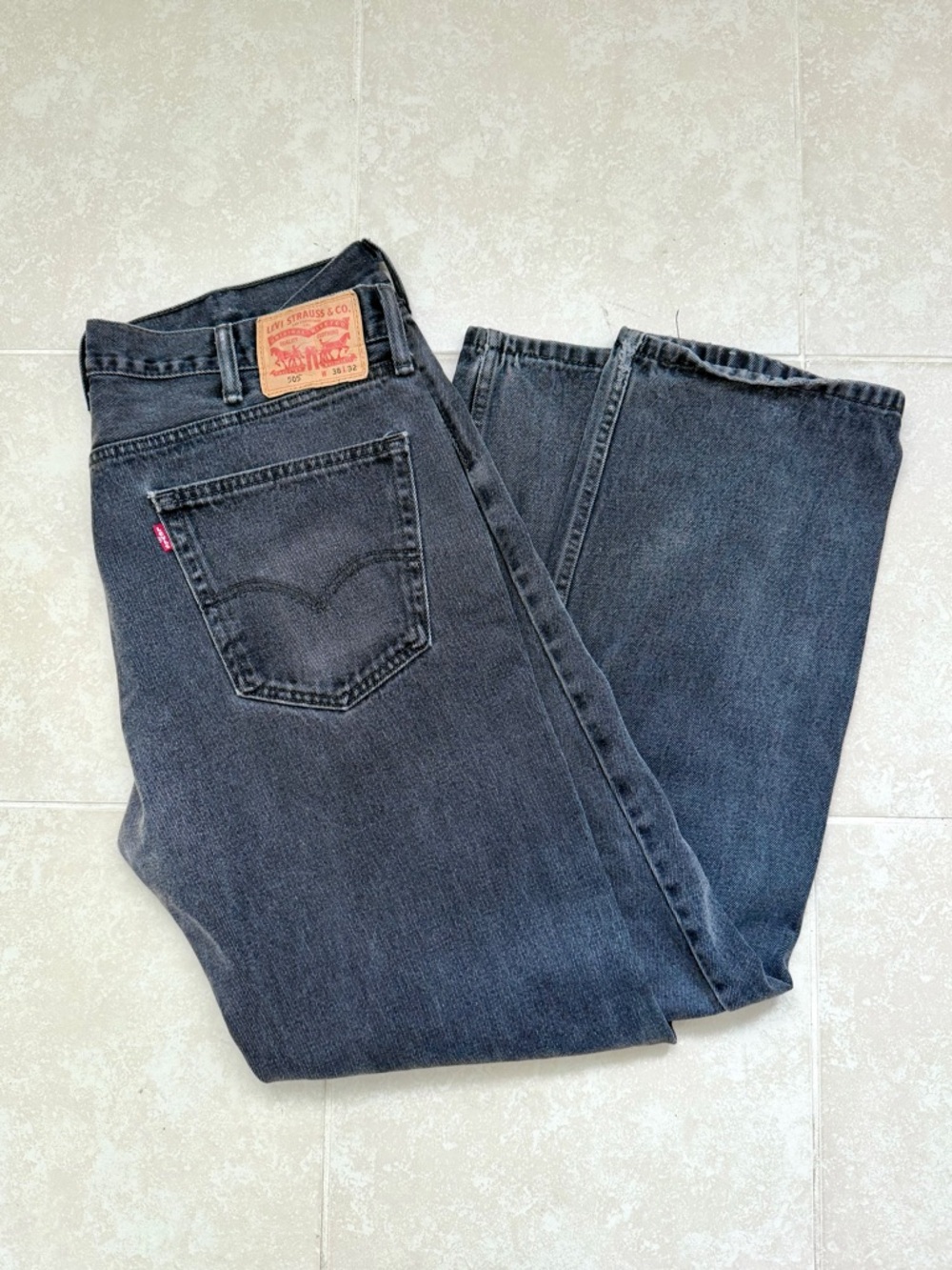 Vintage Levi's 505 Black Straight Jeans